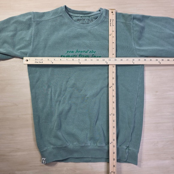 Taylor Swift Tour You Heard The Rumors From Inez Sweatshirt Green Size Small - Picture 5 of 7